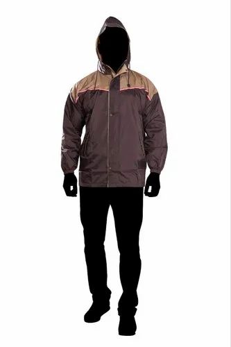 Mens Nylon Reversible Rain Jacket