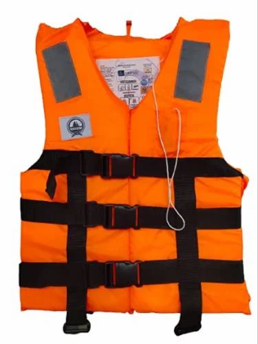 Nylon Orange Safety Life Jacket, For Sea Patrolling