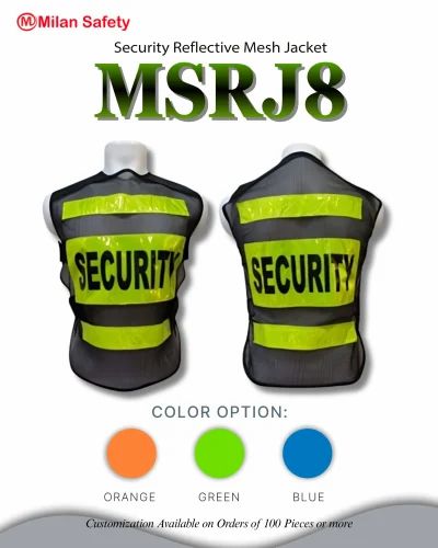 Polyester Security Reflective Safety Jacket