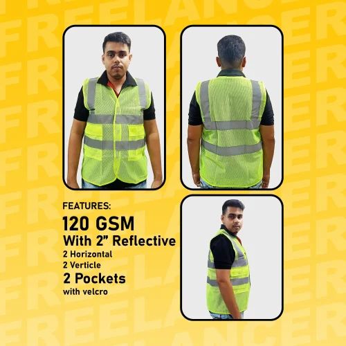 120GSM Green Polyester Safety Jacket