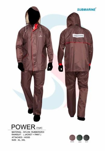Mens Polyester Raincoat, Nylon PU
