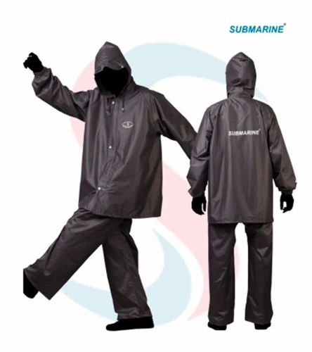 Submarine Rain Suit With Reflector, Polyester, Size: xl,xxl