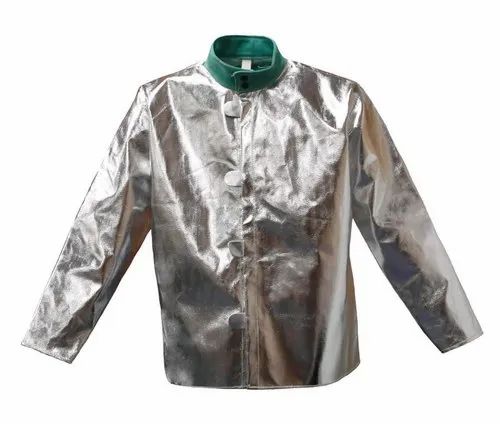 Polyester Silver Heat Resistant Jacket, Size: Medium, For Welding
