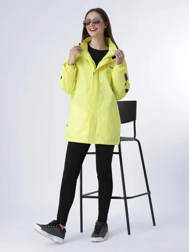 Zeel Neon Yellow Rain Jacket, PVC