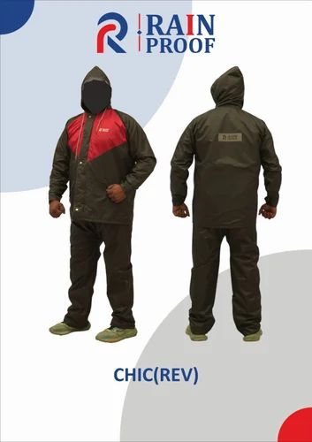 Polyester Rain Coat Suit Set, Size: Free Size, Nylon