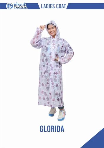 Women PVC Long Coat For Girls