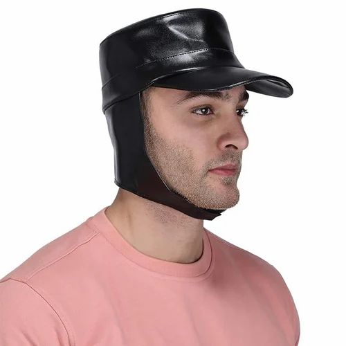 Men Synthetic Rain Hat (Pack of 1) (CLC-123_Black_Free Size)