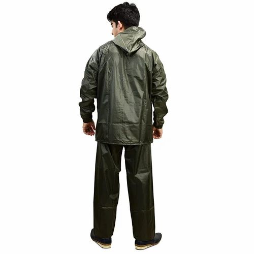 Army Rain Coat, Polyester PVC