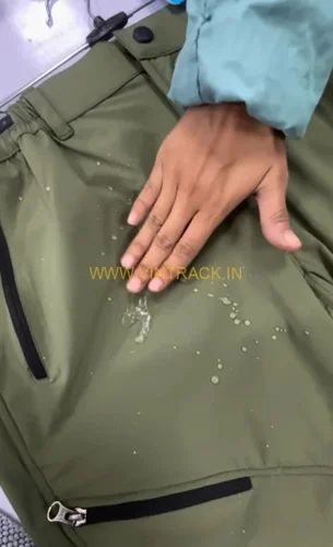 Waterproof Trekking Pants For Men (Regular Fit, Elastic Waist, XL)