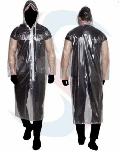 Unisex Pvc Transparent Raincoat