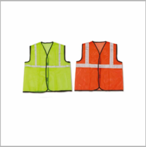60 Gsm net Type Orange Reflective Safety Vest Jacket, For Traffic Control