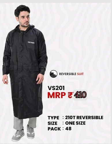 Mens Polyester Raincoat