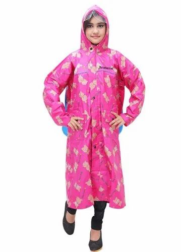 Kid Tapping Nylon Raincoat