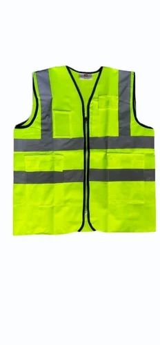 Polyester Plain Reflective Safety Vest Jacket, Size: Free Size