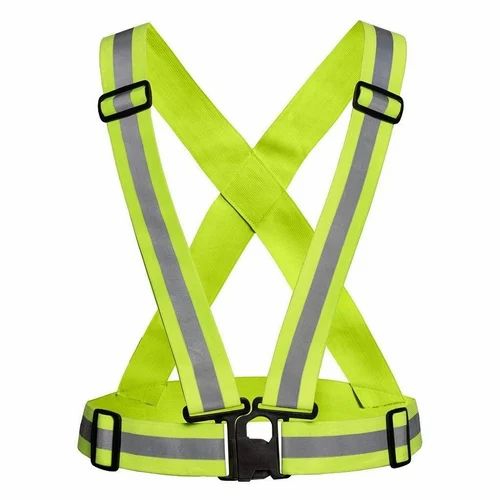Unisex Nylon Reflective Safety Vest Jacket, Size: Free Size