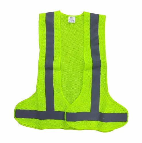 120 GSM 3 Way Open Reflective Safety Jacket, Fabric Type: Polyester Net (Mesh)