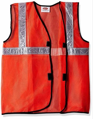 Orange Reflective Safety Vest, For Construction
