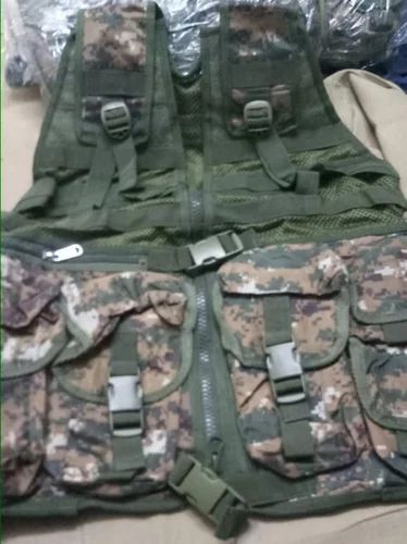 Indelible Overseas Green Nylon Army Tactical Vest, For Traffic Control