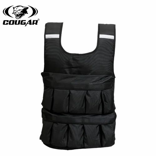 COUGAR Vapor 10kg Adjustable Weighted Vest with Reflective Bands & Phone Pocket