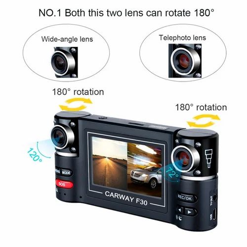 Seat Cover GITO 2.7" Dual Camera HD Car DVR Dash Camera