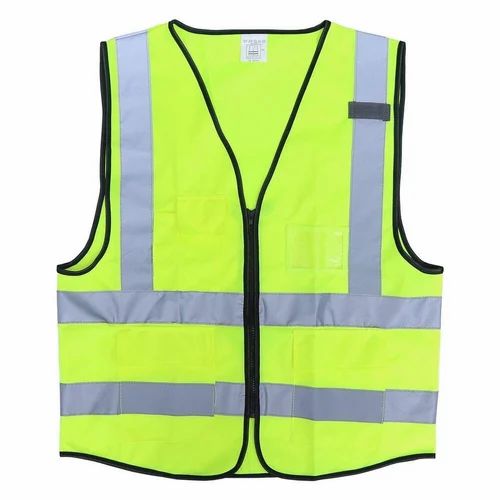 Nylon Fluorescent Orange Or Green Reflective Jacket