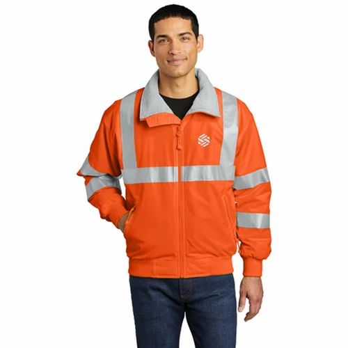Orange Plain Heat Resistant Jacket, Packaging Type: Bag
