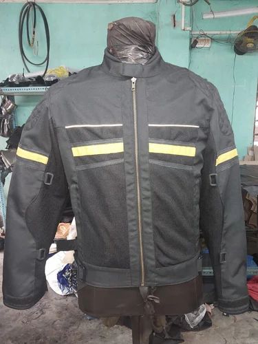 Black Polyester Riding Jacket, Size: Medium