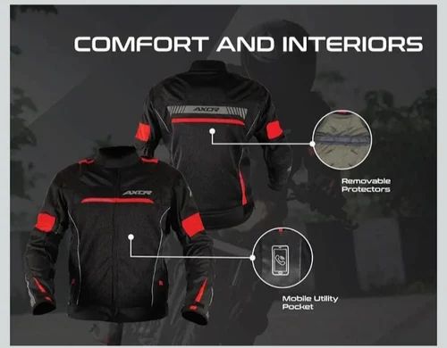 Black Polyester Axor Cruise 2 Jacket, Size: Medium