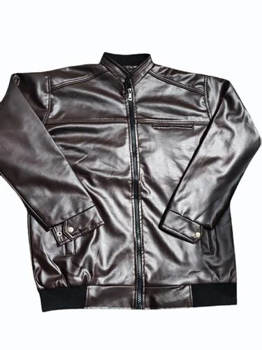 XXL Men PU Leather Jacket