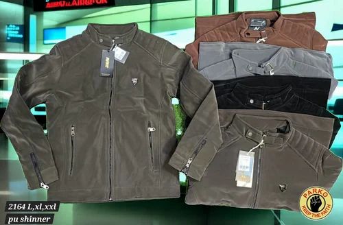 Biker Jackets Pu Shinning
