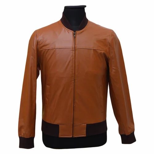 Brown PU Leather Jacket
