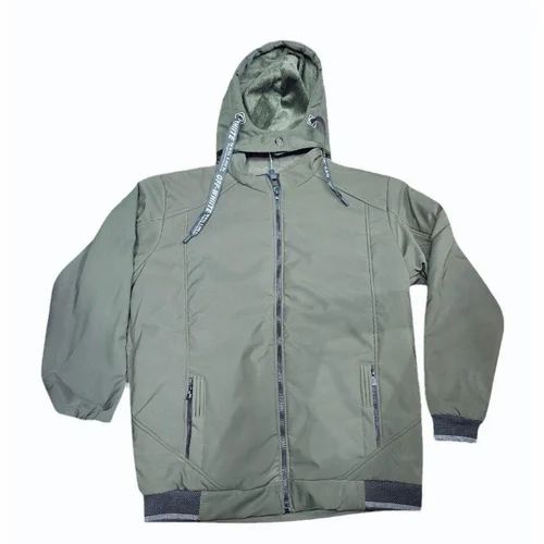 Metallic Grey Leather Bomber Jacket
