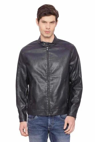Comfort Fit Outer Space Faux Leather Jacket - 18BJK39674 (L)