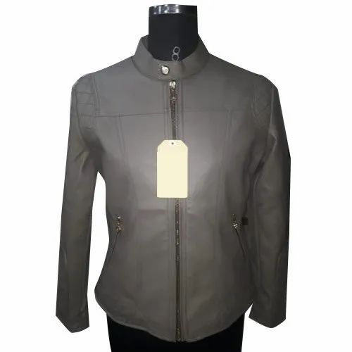Full Sleeve Casual Wear Ladies Trendy Faux Leather Jackets, Size: S - XL