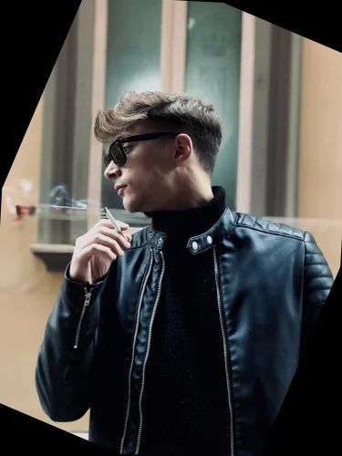 Black Designer Leather Jacket