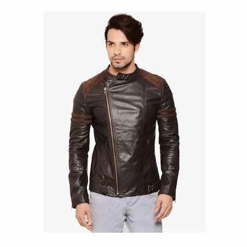 48 Full Sleeve Men's Custom Leather Jacket