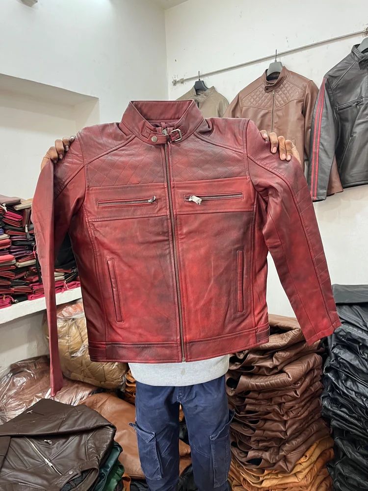 Biker Goat Leather Jacket