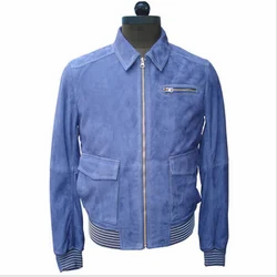Goat Suede Zipper Jacket