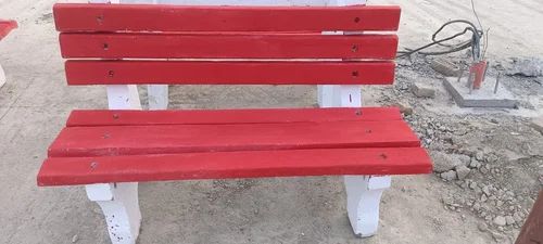 4 Seater RCC Garden Bench, With Backrest