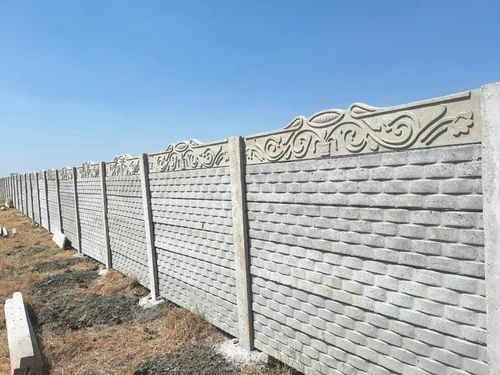 7 Feet RCC Concrete Compound Wall
