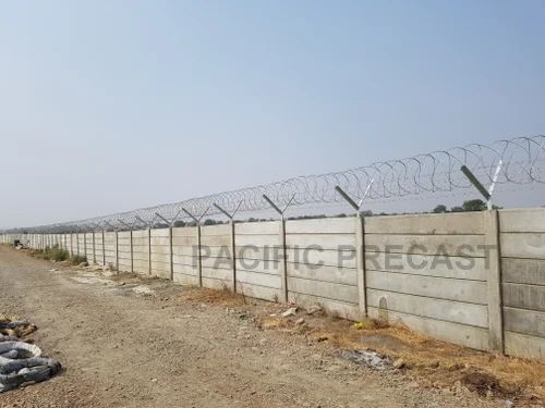 Panel Build RCC Precast Readymade Compound Wall, Thickness: 50 mm