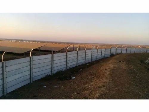 Panel Build RCC Readymade Boundary Wall, For Industrial, Thickness: 50 mm
