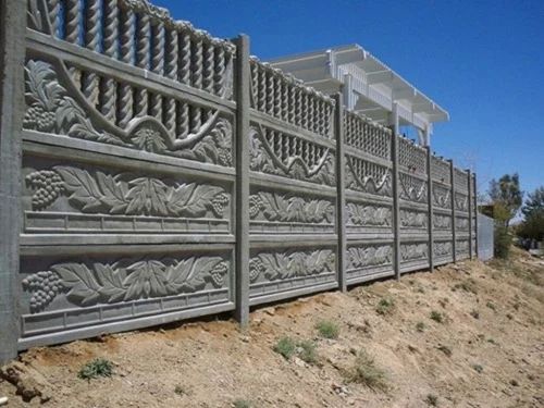 RCC Precast Decorative Compound Wall (Plain Panel, 1.8m) - M25 Grade