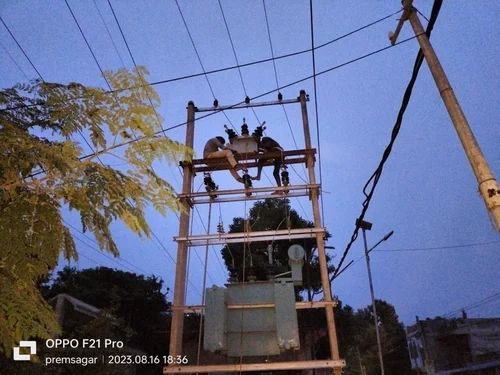 RCC Double Pole Structure (15 m) for Substation, HT Line, Railway, Industrial Applications