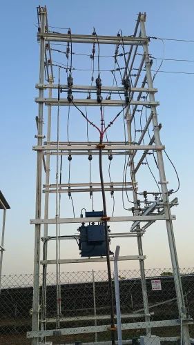 Circular Three Phase Double Pole Transformer Structure