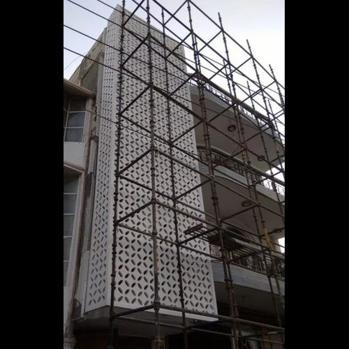 White FRP Rectangle Jali