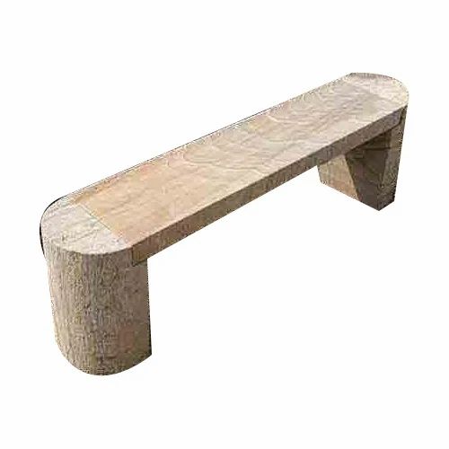 Modern Marble Stone Bench, Without Backrest