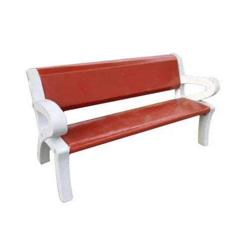Modern With Arm Rest RCC Garden Bench, With Back