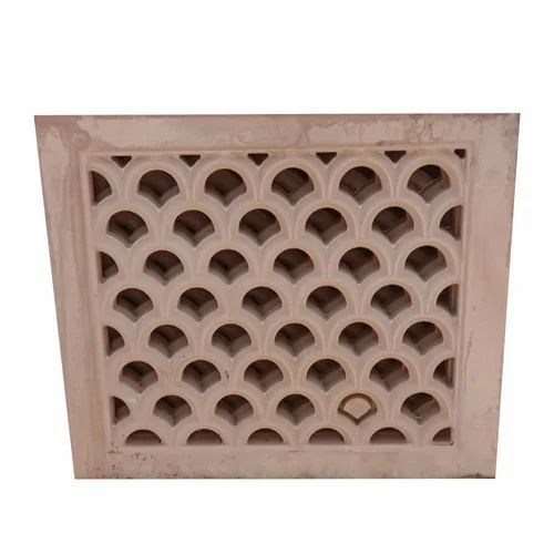 Brown Red Sandstone Jali, Size: 2*2 Feet, Size: 2*2 Feet