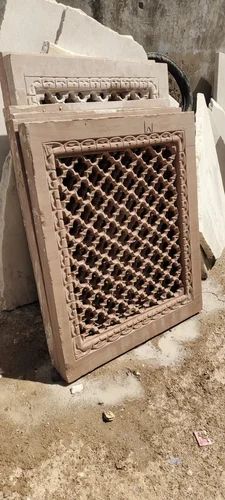 Red Sandstone Jali, Thickness: 2 Inch